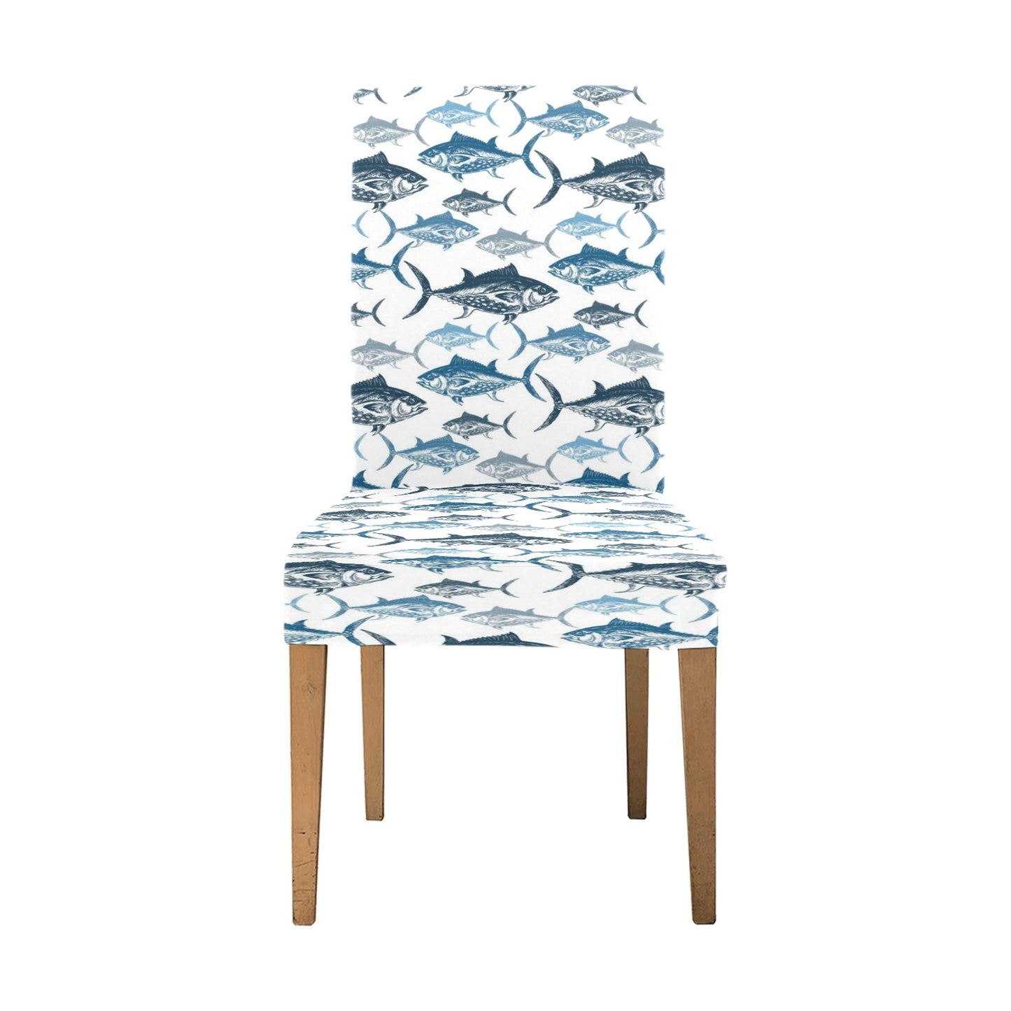 Tuna Fish Print Design LKS303 Dining Chair Slipcover