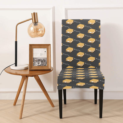 S_Mores Print Design LKS301 Dining Chair Slipcover