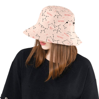 Sagittarius Star Print Design LKS302 Unisex Bucket Hat