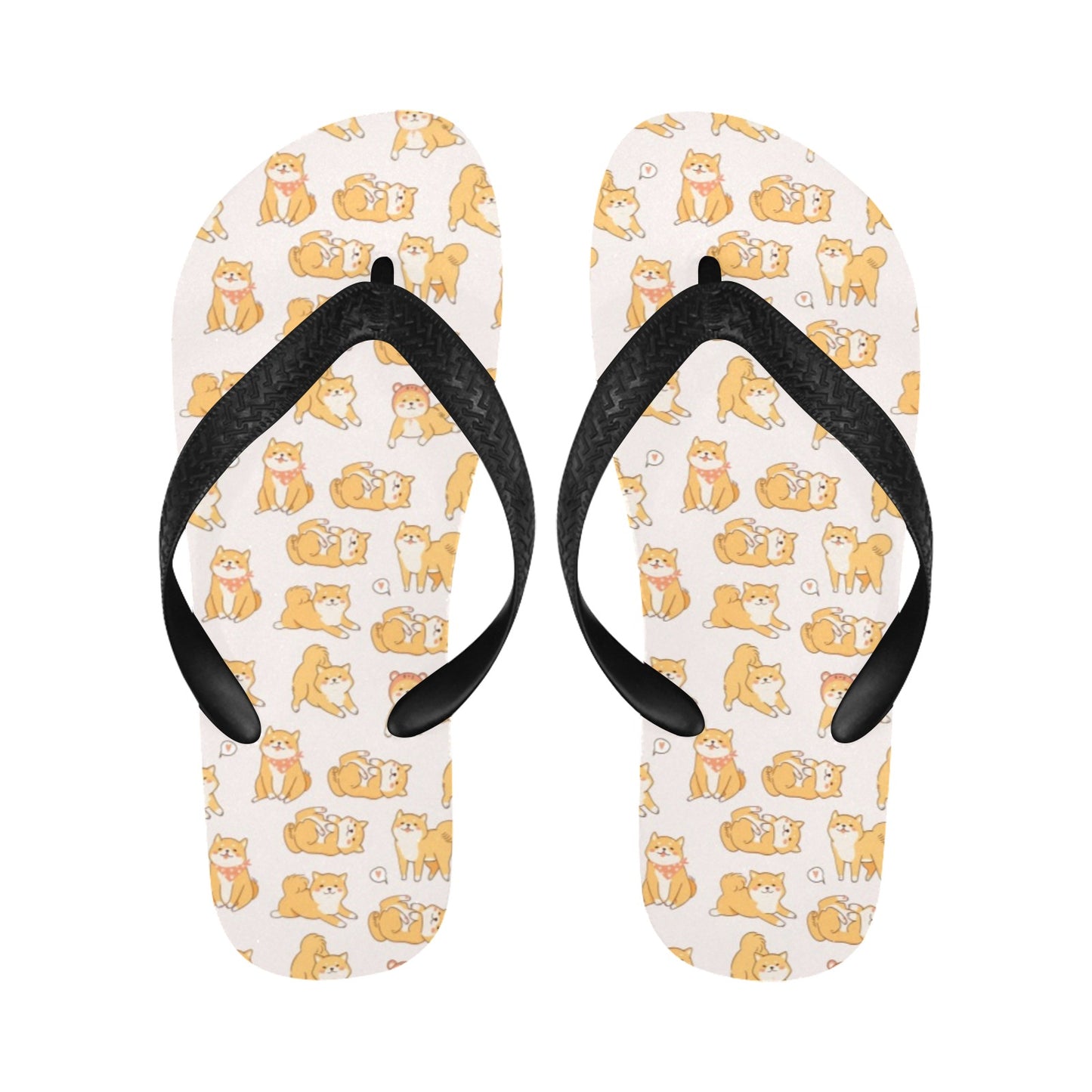 Shiba Inu Print Design LKS308 Flip Flops