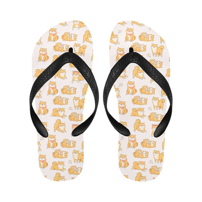 Shiba Inu Print Design LKS308 Flip Flops