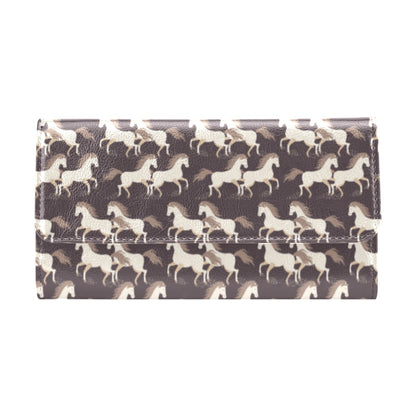 Horse Print Design LKS304 Women's Trifold Wallet