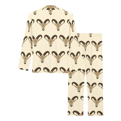 Goat Pattern Print Design 01 Women's Long Pajama Set