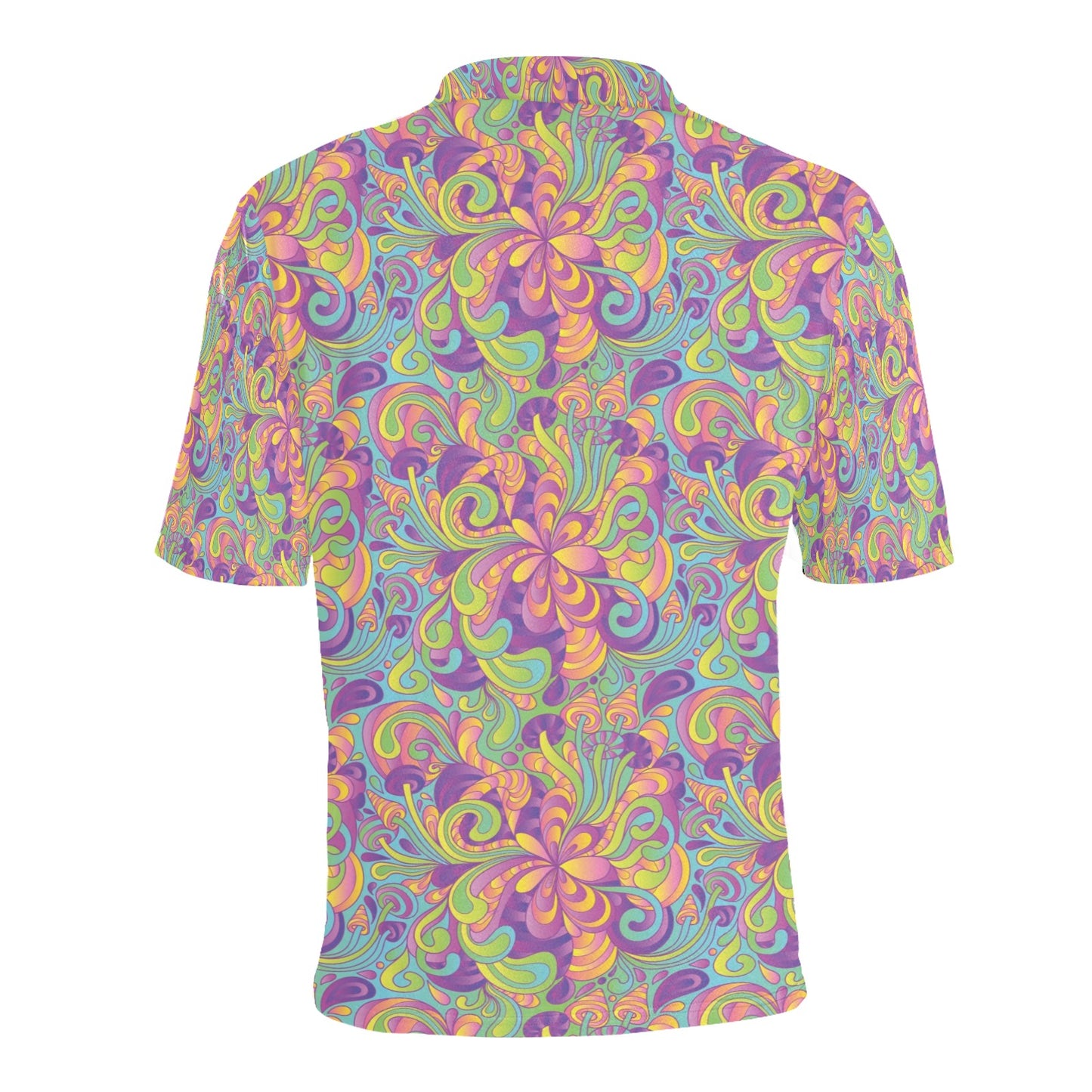 Trippy Print Design LKS306 Men Polo Shirt