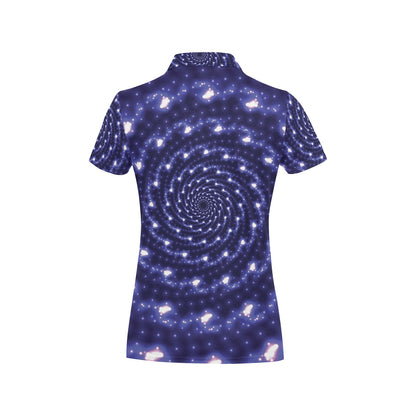 Vortex Print Design LKS305 Women's Polo Shirt