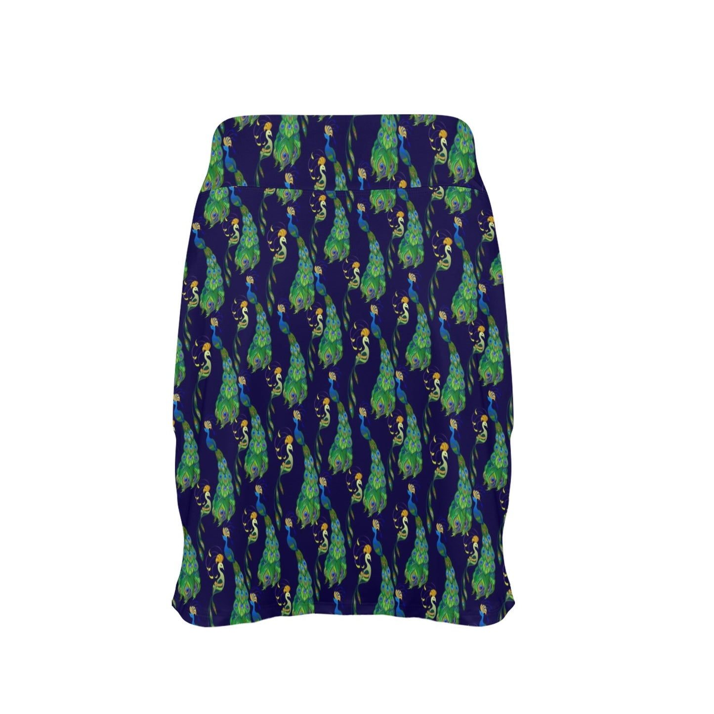 Peacock Art Design Print 17" Golf & Pickleball Skort with Pockets