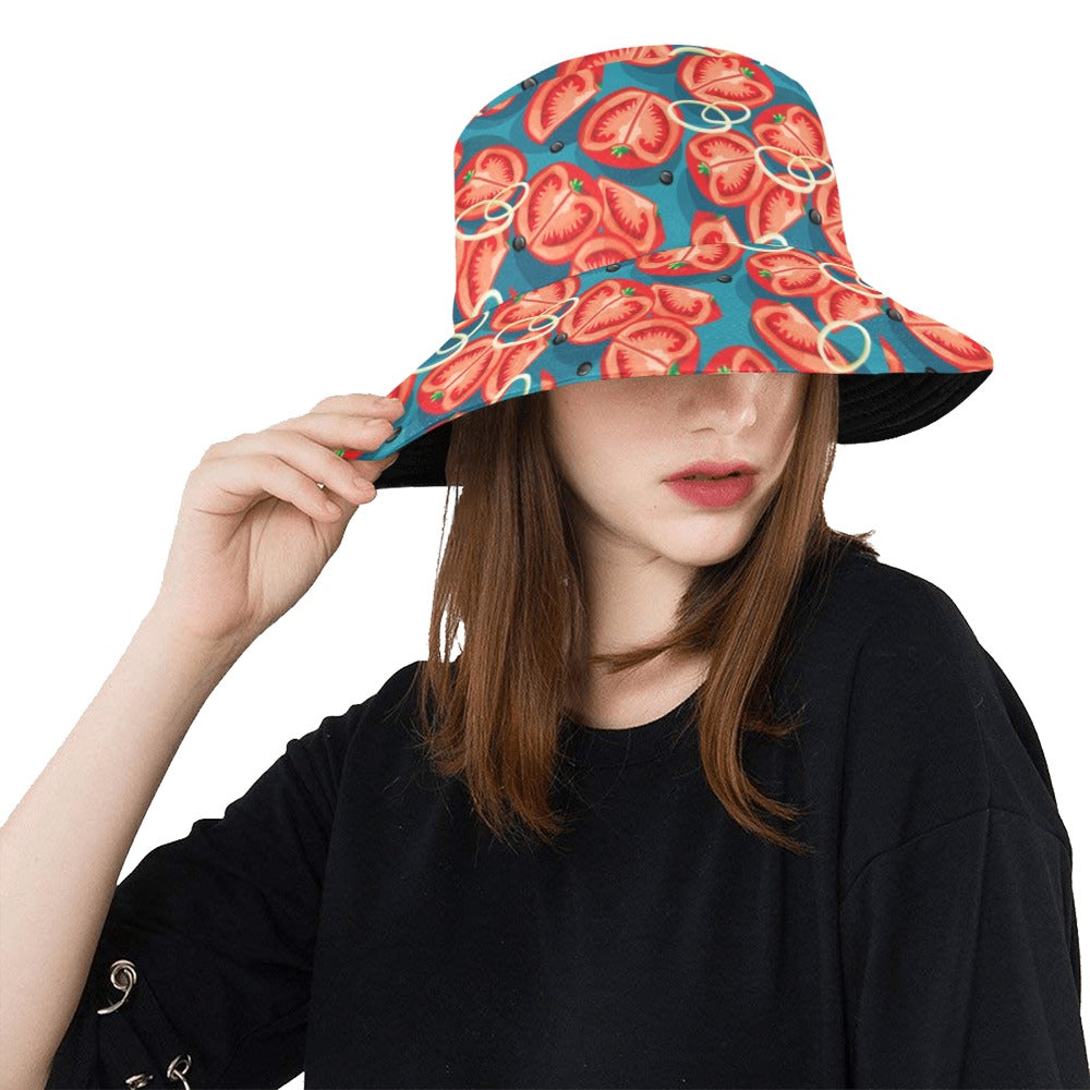 Tomato Print Design LKS301 Unisex Bucket Hat