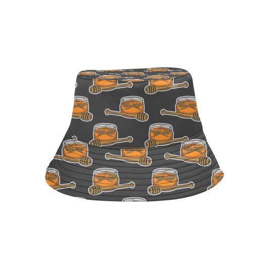 Honey Bee Print Design LKS305 Unisex Bucket Hat