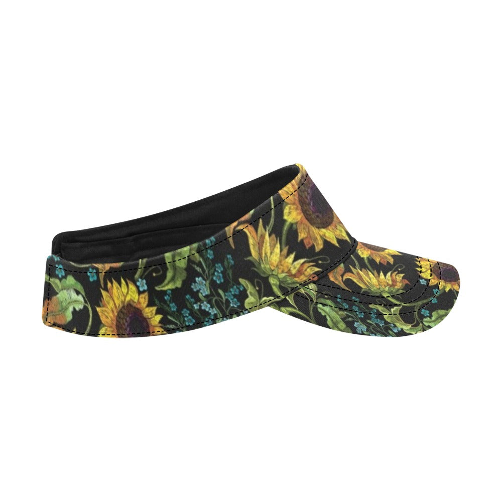 Sunflower Print Design LKS308 Unisex Sun Visor