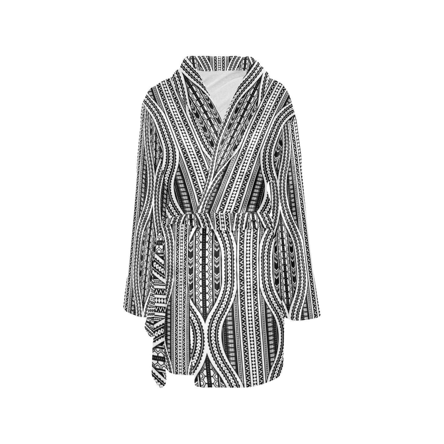 Polynesian Tribal Style Women's Fleece Robe