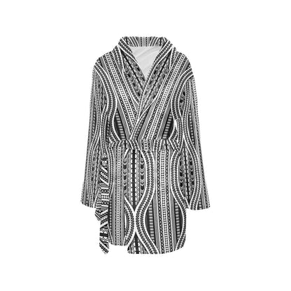 Polynesian Tribal Style Women's Fleece Robe