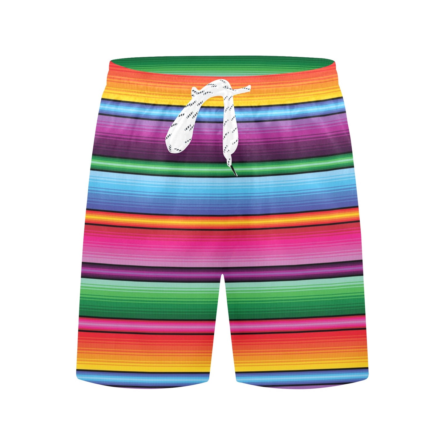 Mexican Blanket Colorful Print Pattern Men's Swim Trunks Beach Shorts