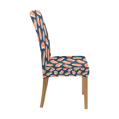 Salmon Steak Print Design LKS306 Dining Chair Slipcover