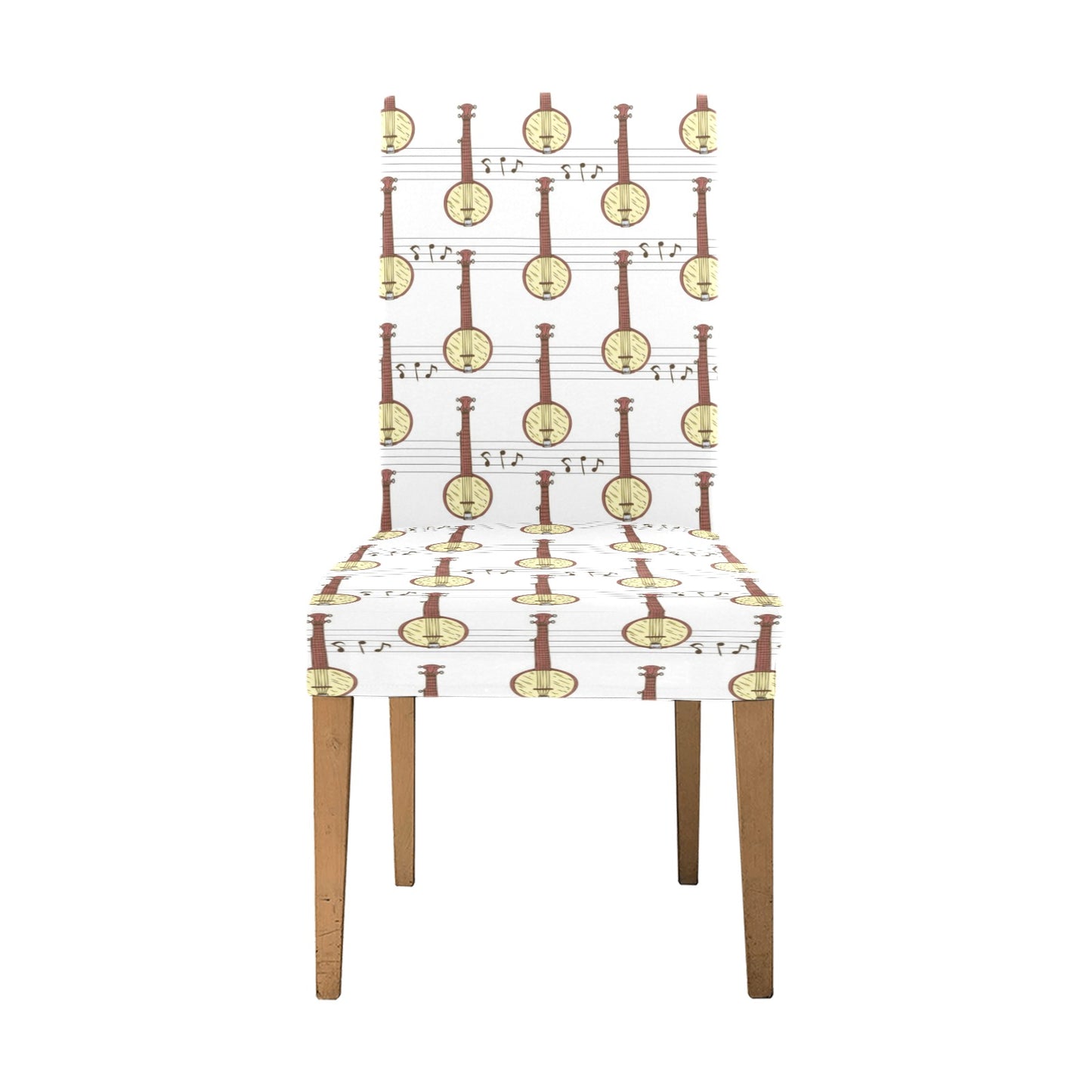 Banjo Print Design LKS402 Dining Chair Slipcover