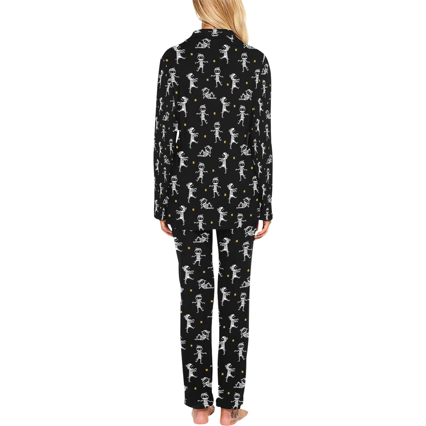 Mummy Cute Print Design LKS301 Women's Long Pajama Set