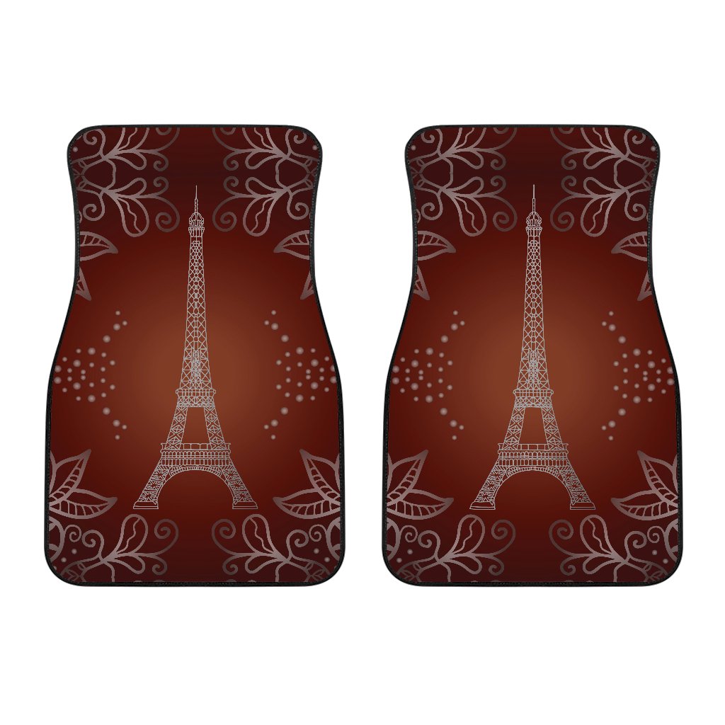 Eiffel Tower Drawing Print Car Floor Mats