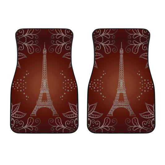 Eiffel Tower Drawing Print Car Floor Mats