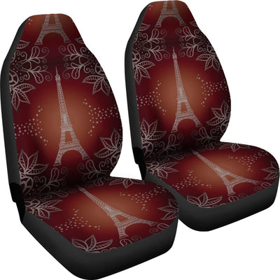 Eiffel Tower Drawing Print Universal Fit Car Seat Covers