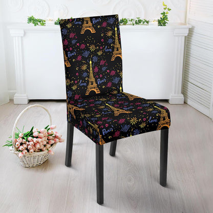 Eiffel Tower Love Paris Print Dinning Chair Slipper-JTAMIGO.COM