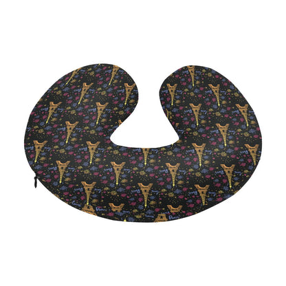 Eiffel Tower Love Paris Print U-Shaped Travel Neck Pillow-JTAMIGO.COM