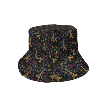 Eiffel Tower Love Paris Print Unisex Bucket Hat