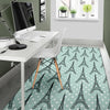 Eiffel Tower Polka Dot Print Area Rugs-JTAMIGO.COM