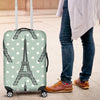 Eiffel Tower Polka Dot Print Luggage Cover Protector