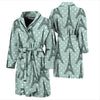 Eiffel Tower Polka Dot Print Men Bath Robe-JTAMIGO.COM