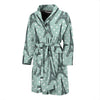 Eiffel Tower Polka Dot Print Men Bath Robe-JTAMIGO.COM