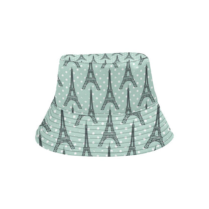 Eiffel Tower Polka Dot Print Unisex Bucket Hat