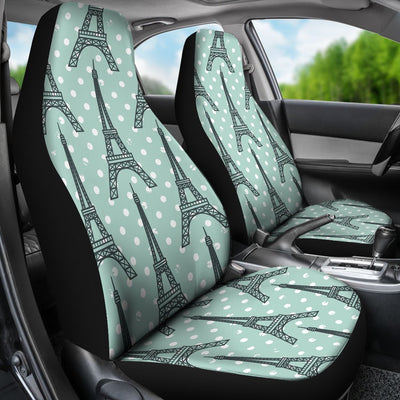 Eiffel Tower Polka Dot Print Universal Fit Car Seat Covers