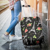 Eiffel Tower Rose Print Luggage Cover Protector