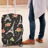 Eiffel Tower Rose Print Luggage Cover Protector