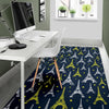 Eiffel Tower Star Print Area Rugs-JTAMIGO.COM