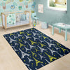 Eiffel Tower Star Print Area Rugs-JTAMIGO.COM