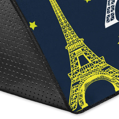 Eiffel Tower Star Print Area Rugs-JTAMIGO.COM