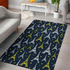 Eiffel Tower Star Print Area Rugs-JTAMIGO.COM