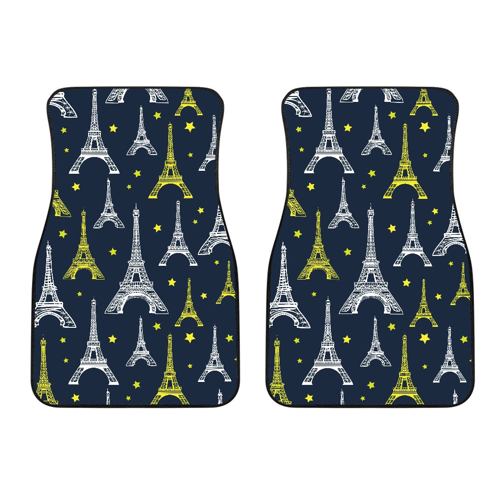 Eiffel Tower Star Print Car Floor Mats