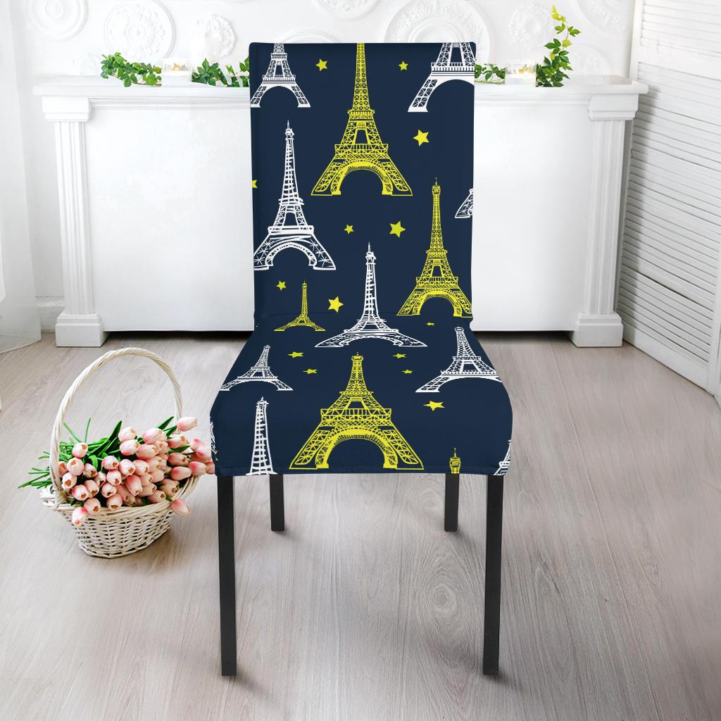 Eiffel Tower Star Print Dinning Chair Slipper-JTAMIGO.COM