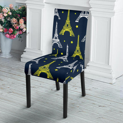 Eiffel Tower Star Print Dinning Chair Slipper-JTAMIGO.COM