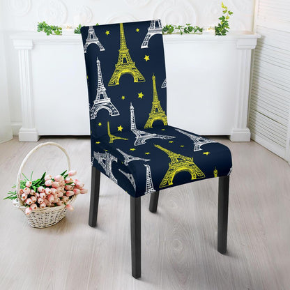 Eiffel Tower Star Print Dinning Chair Slipper-JTAMIGO.COM