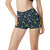 Eiffel Tower Star Print High Waisted Spandex Shorts-JTAMIGO.COM