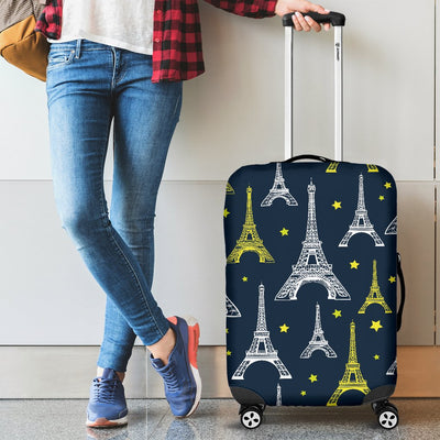 Eiffel Tower Star Print Luggage Cover Protector