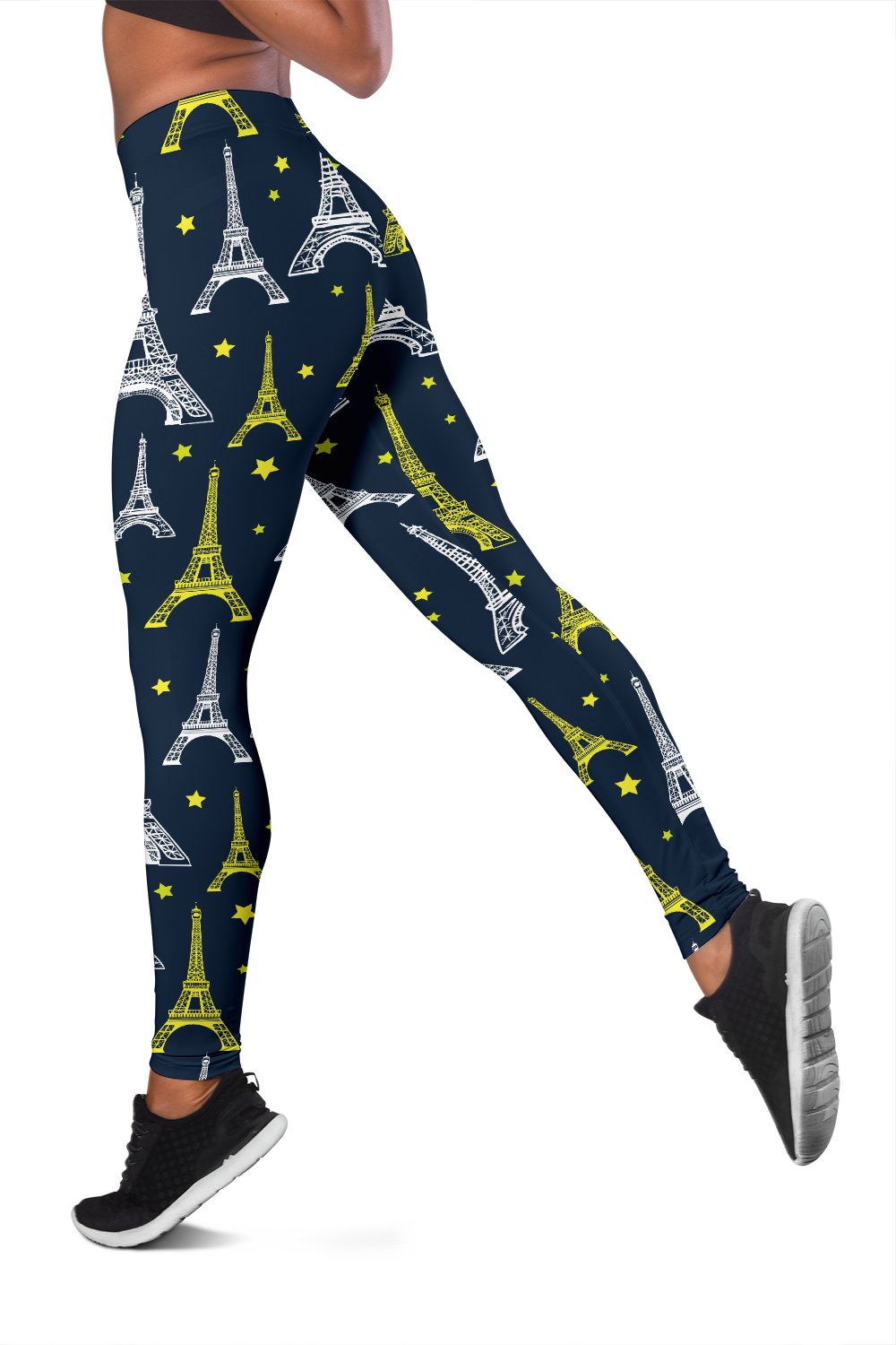 Eiffel Tower Star Print Women Leggings