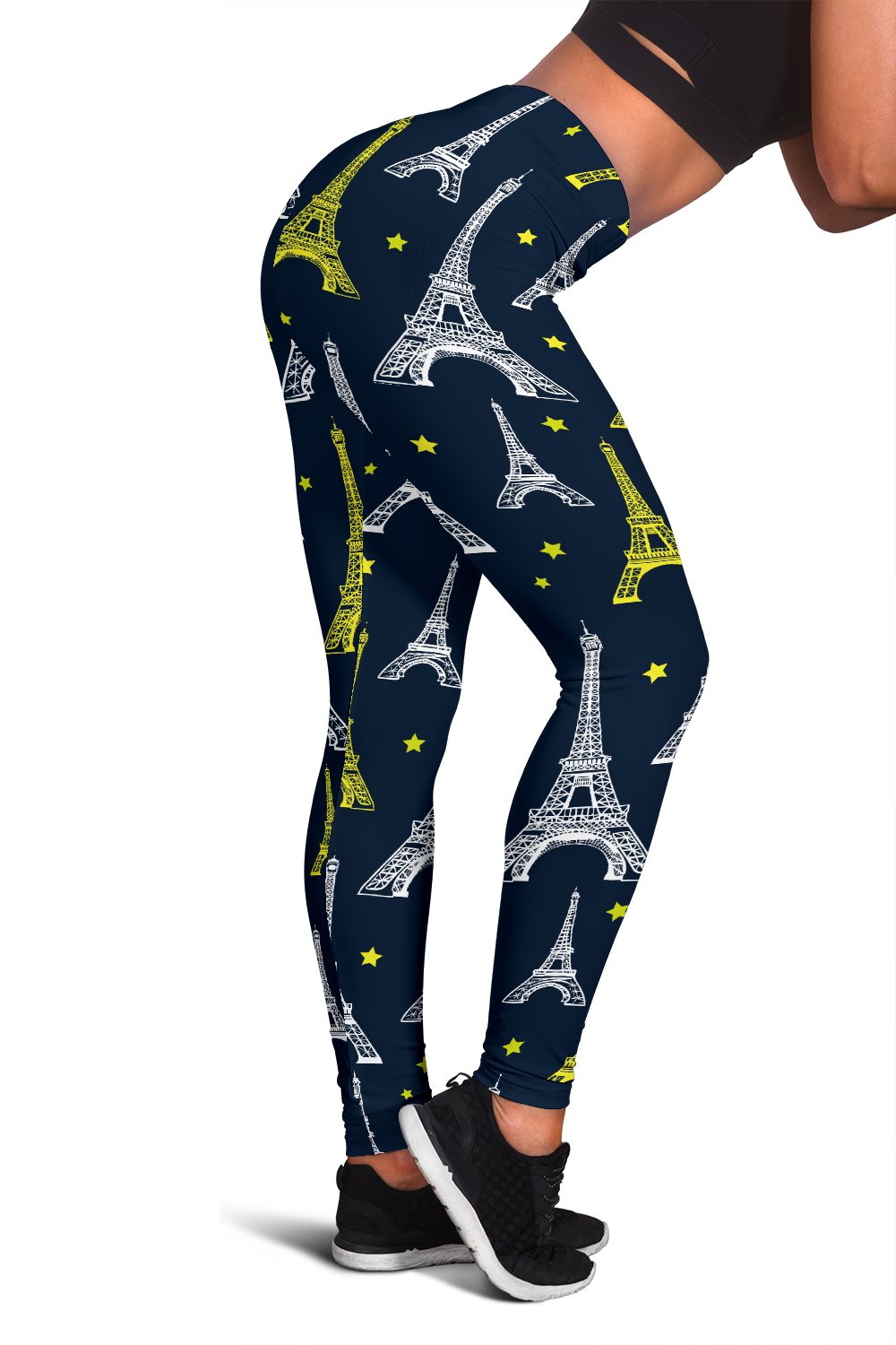 Eiffel Tower Star Print Women Leggings