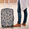 Elegant Floral Print Pattern Luggage Cover Protector