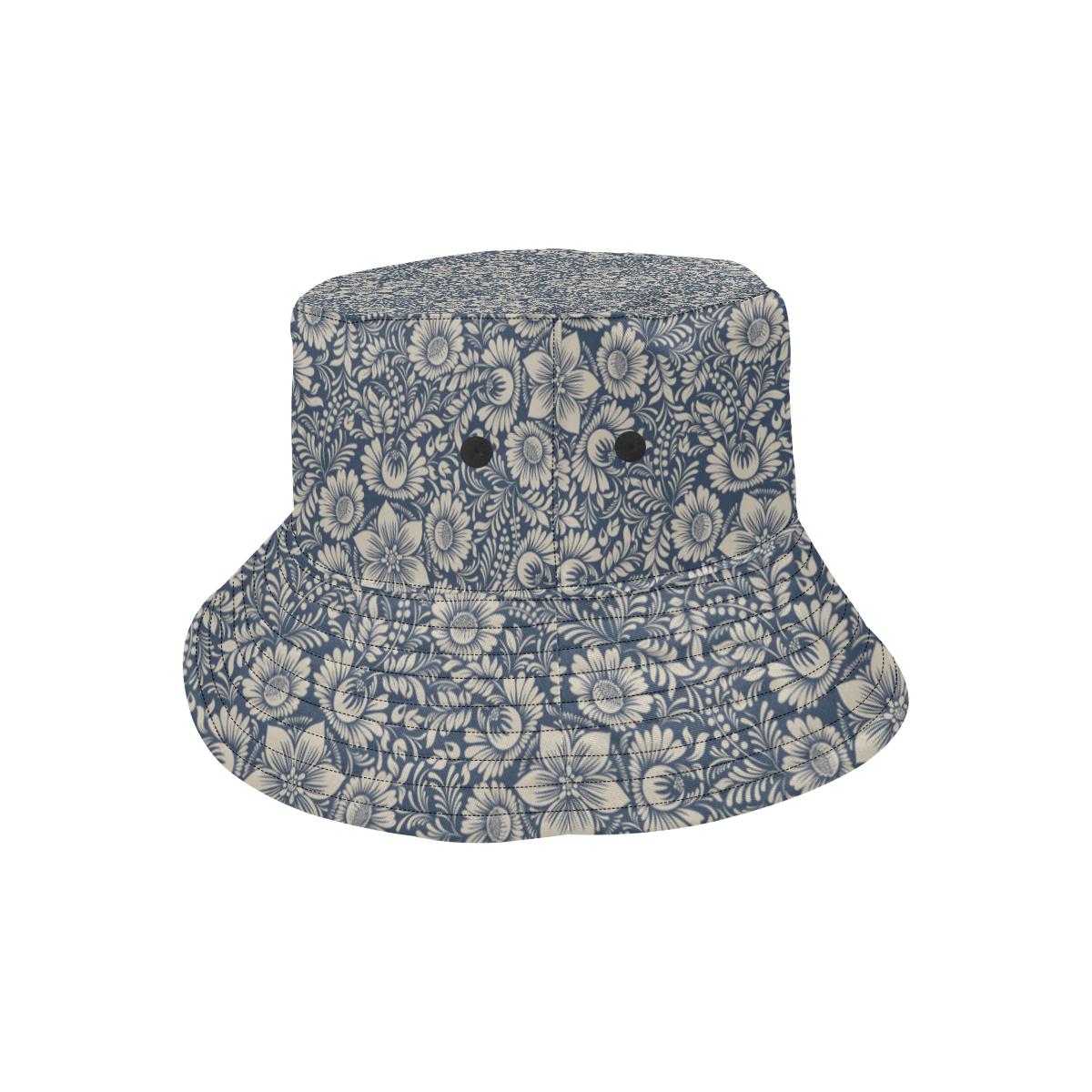 Elegant Floral Print Pattern Unisex Bucket Hat