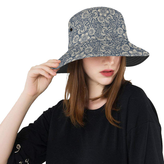 Elegant Floral Print Pattern Unisex Bucket Hat