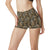 Elegant Gold leaf Print High Waisted Spandex Shorts-JTAMIGO.COM