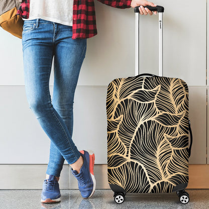 Elegant Gold leaf Print Luggage Cover Protector